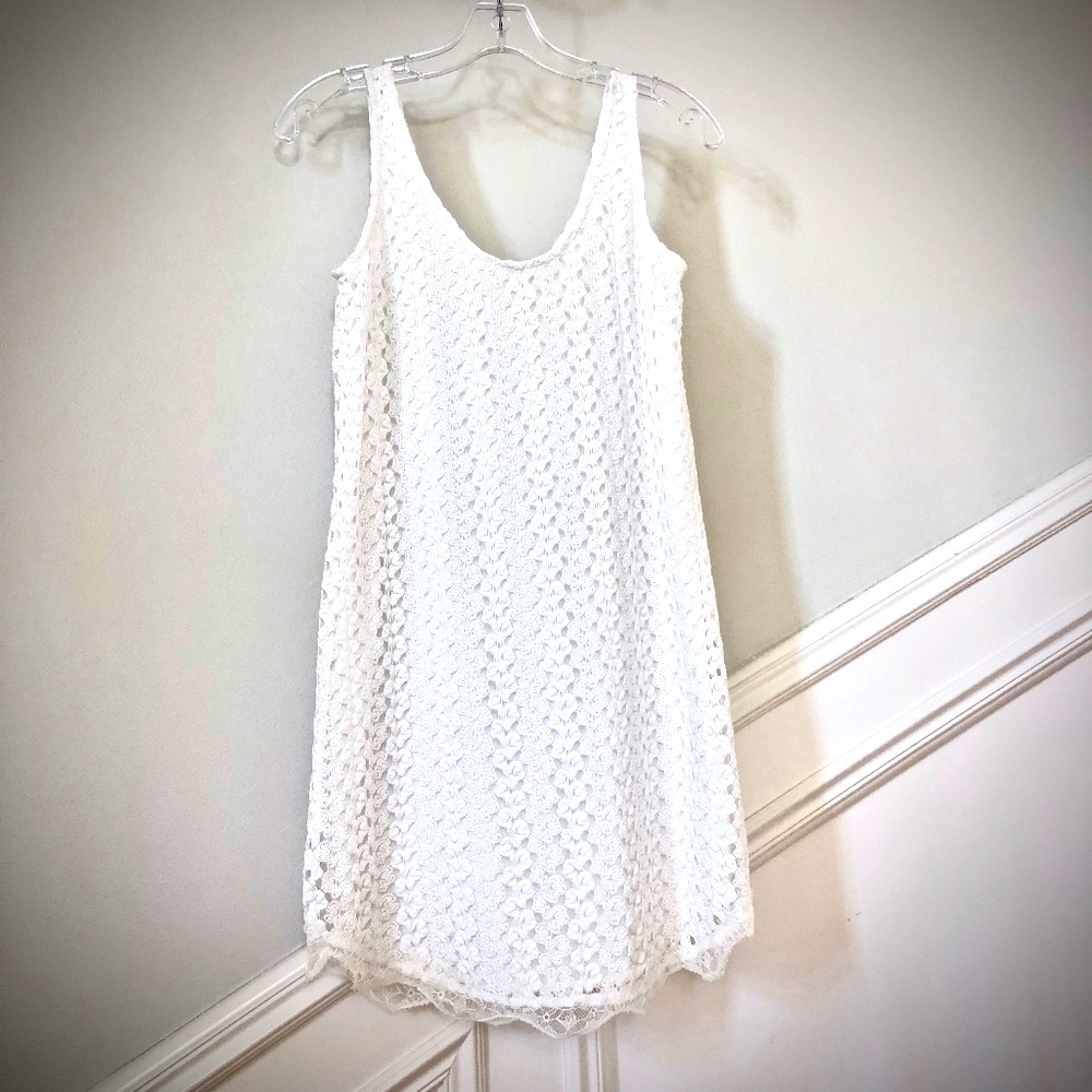 Soprano White Lace Mini Dress XS
